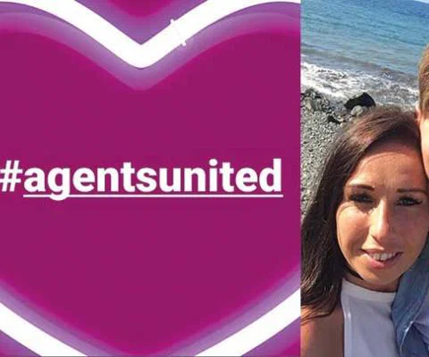 Cassie Hayes with her partner Laura Williams #AgentsUnited