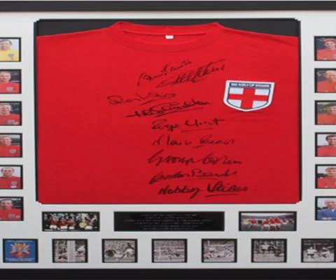 1966 England team signed shirt