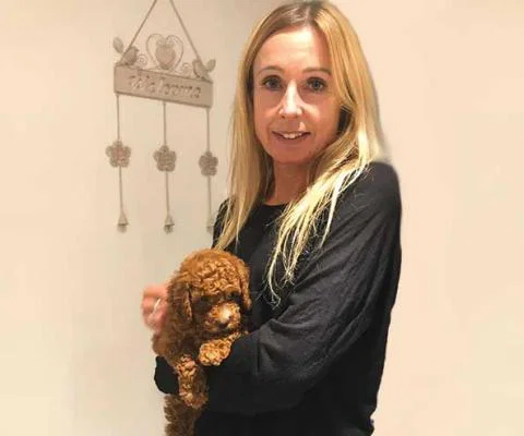 Gail Dunwoodie and Audrey the dog, Travel Counsellors
