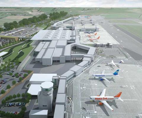 Bristol Airport development artists rendering