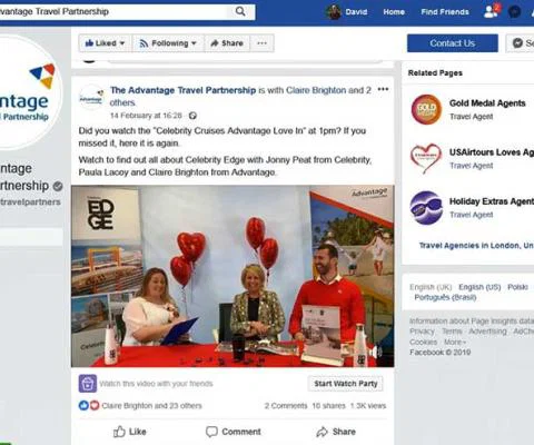 Advantage Travel Pertnership FB Live Feb19