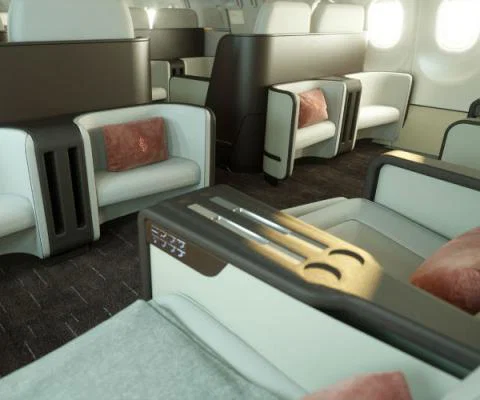 Four Seasons private jet cabin