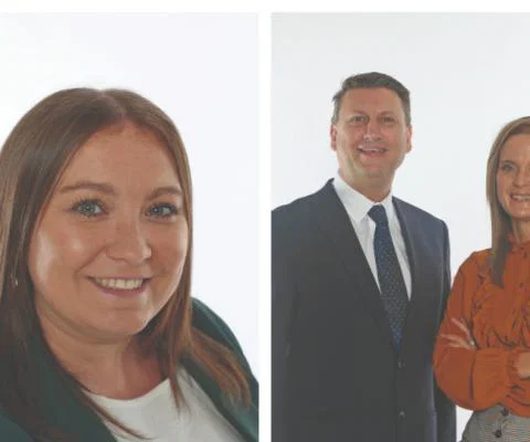 Left to right: Amy-Jo Liddington, Damien Mooney, and Kirsty Bachelor