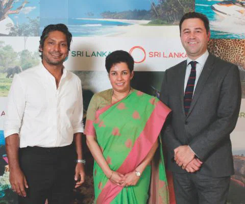 Ex-Sri Lanka cricketer Kumar Sangakkara (left) will be at WTM London