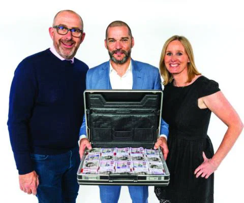 Michael English, Nicola McNeish and Fred Sirieix
