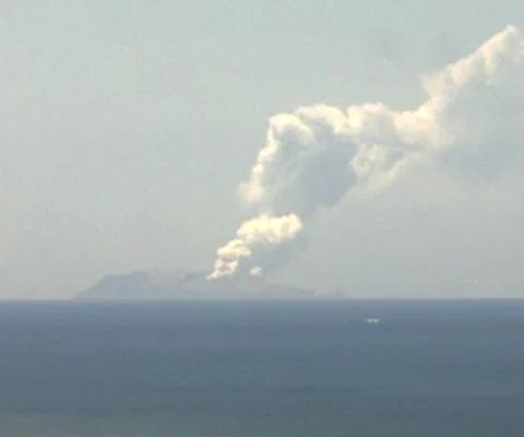 White Island last erupted in 2016 (Picture: New Zealand Institute Geological and Nuclear Sciences)