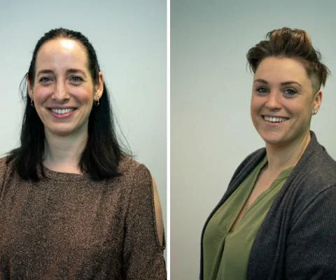 Emily Sutton (left) and Anna Perrott (right)