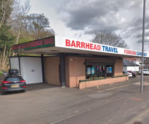 The incident happened at Barrhead Travel in Newton Mearns on Friday (17 January). Picture: Google
