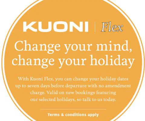 Kuoni Flex allows clients to change the dates of a holiday up to a week before departure