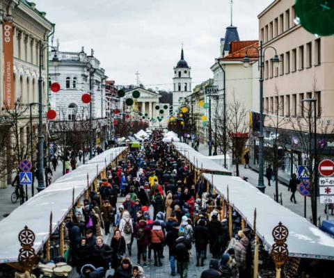Lithuania is to set to ease its Covid-19 restrictions from 5 February (Credit: Go Vilnius)