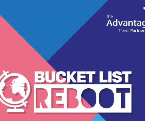 The #BucketListReboot campaign logo by Advantage
