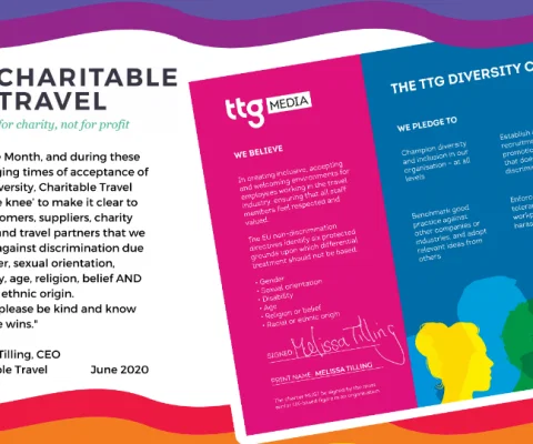 Charitable Travel signs TTG Diversity Charter amid Pride Month launch
