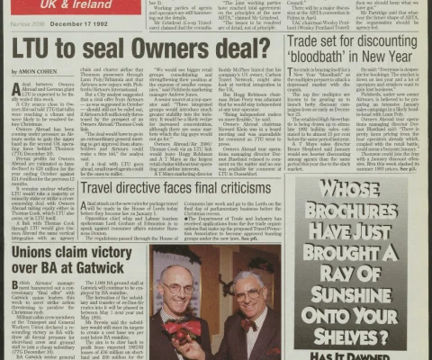Travel Trade Gazette 17 December 1992