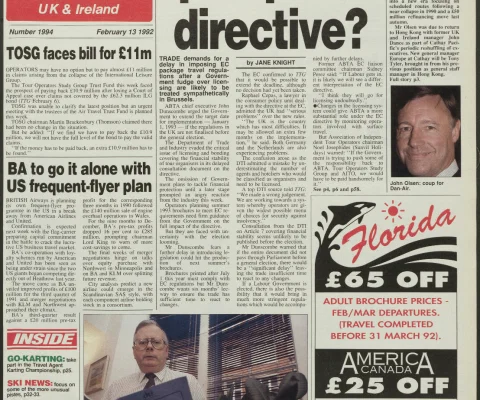 Travel Trade Gazette 13 February 1992