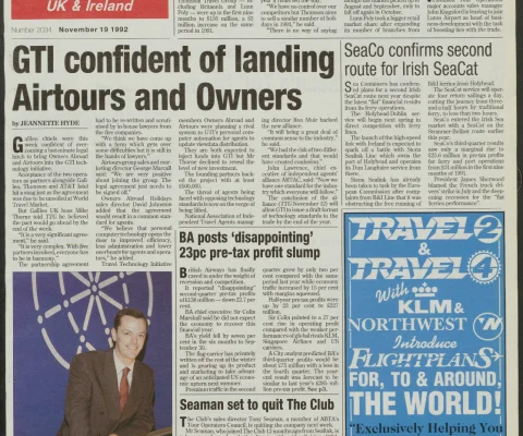 Travel Trade Gazette 19 November 1992