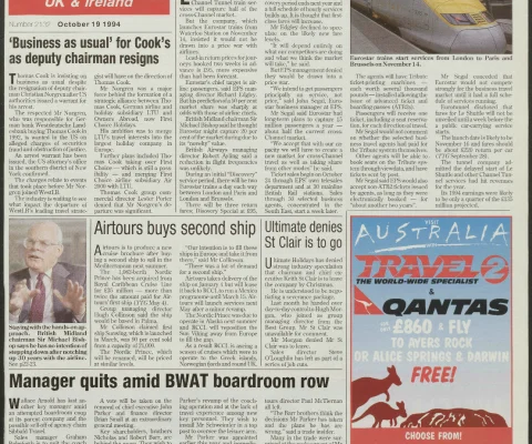 Travel Trade Gazette 19 October 1994