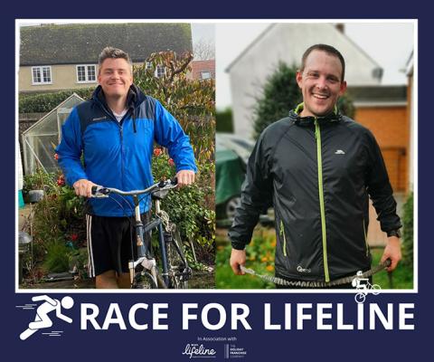 Luke Western (right) and Chris Storey have teamed up to fundraise vital cash for the industry charity amid the pandemic