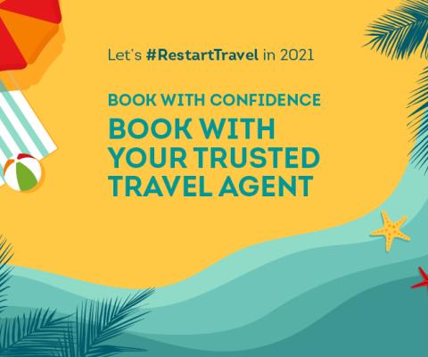 From window posters to social media marketing tools, the assets are hosted on the savetravel.co.uk website, highlighting the value of booking with a travel agent