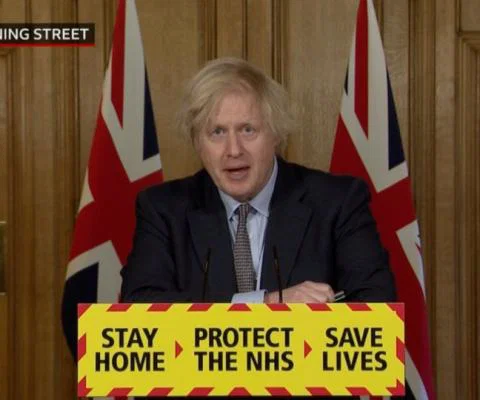 Johnson's latest comments came at a government Covid briefing on Tuesday (Credit: BBC News)