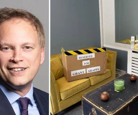 Off Broadway has reserved a spot on the sofa for the transport secretary (Credit gov.uk / Off Broadway Travel)