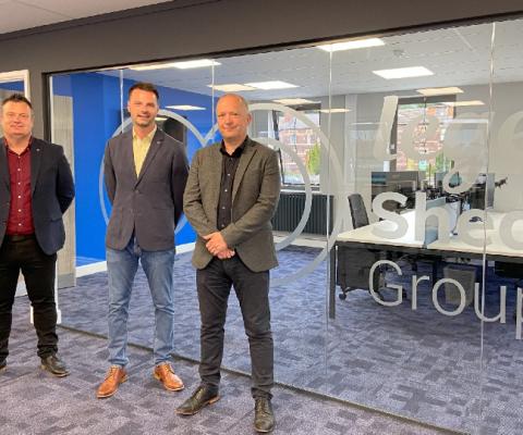 L-R: Andy Oldfield, finance director; Liam Race, chief executive; and Chris Plummer, operations director
