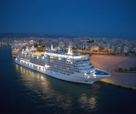 Silversea's Silver Moon was christened on Wednesday (28 July) (Credit: Matthew Scott)