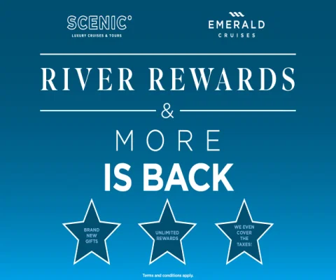 Travel agents can earn gifts for each Scenic and Emerald Cruises booking they make