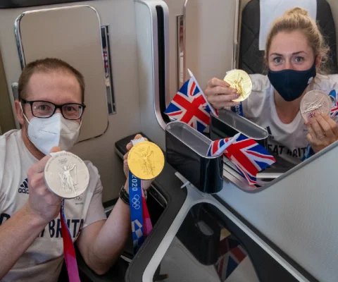 The carrier has been flying Team GB to the UK from Tokyo for the past two weeks
