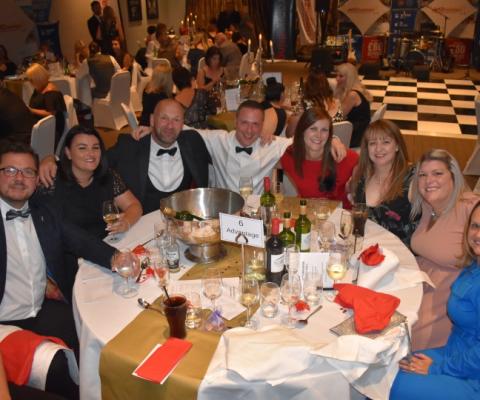 Advantage table at the Yorkshire Ball