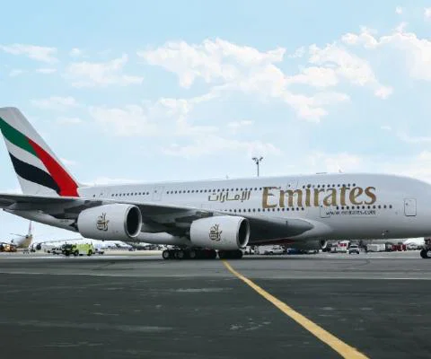 Parts of Emirates' first A380 superjumbo will be recycled after the aircraft was retired from service