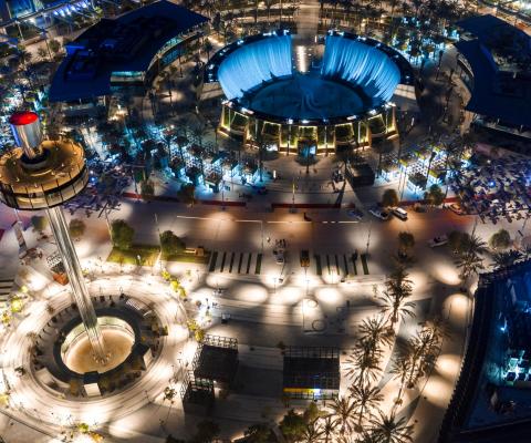 Aerial views of Expo Dubai