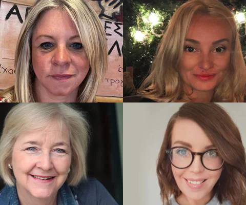 Clockwise from top: Fiona Wilkins, Hannah Ramrachia, Kit Williams and Nicola Bedford