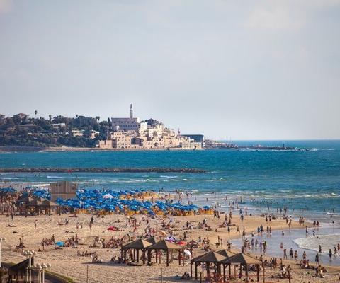 Jaffa Beach Tel Aviv Israel Government Tourism Office (Credit: Dana Friedlander / Israeli Minister of Tourism) 