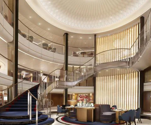 The ship's Grand Lobby