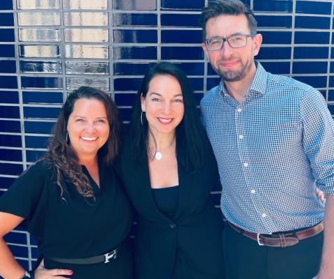 L-R: senior sales manager Claire Herbert; general manager Europe Maja Gedosev; and senior sales manager Maris Kuklis