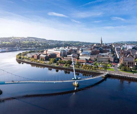 The Peace Bridge in Derry~Londonderry (Credit: Visit Derry / Chris Hill)
