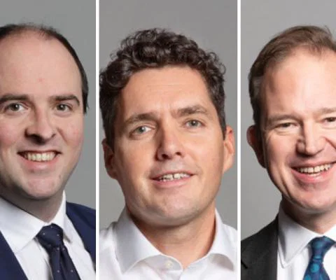 L-R: Richard Holden, Huw Merriman and Jesse Norman (Credit: parliament.uk)