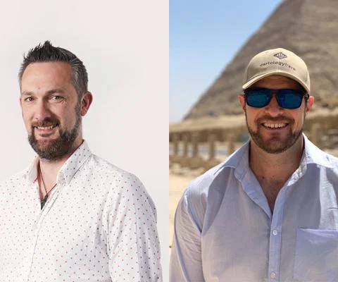 Dave Bishop (left) and Justin Huxter share their top networking tips 