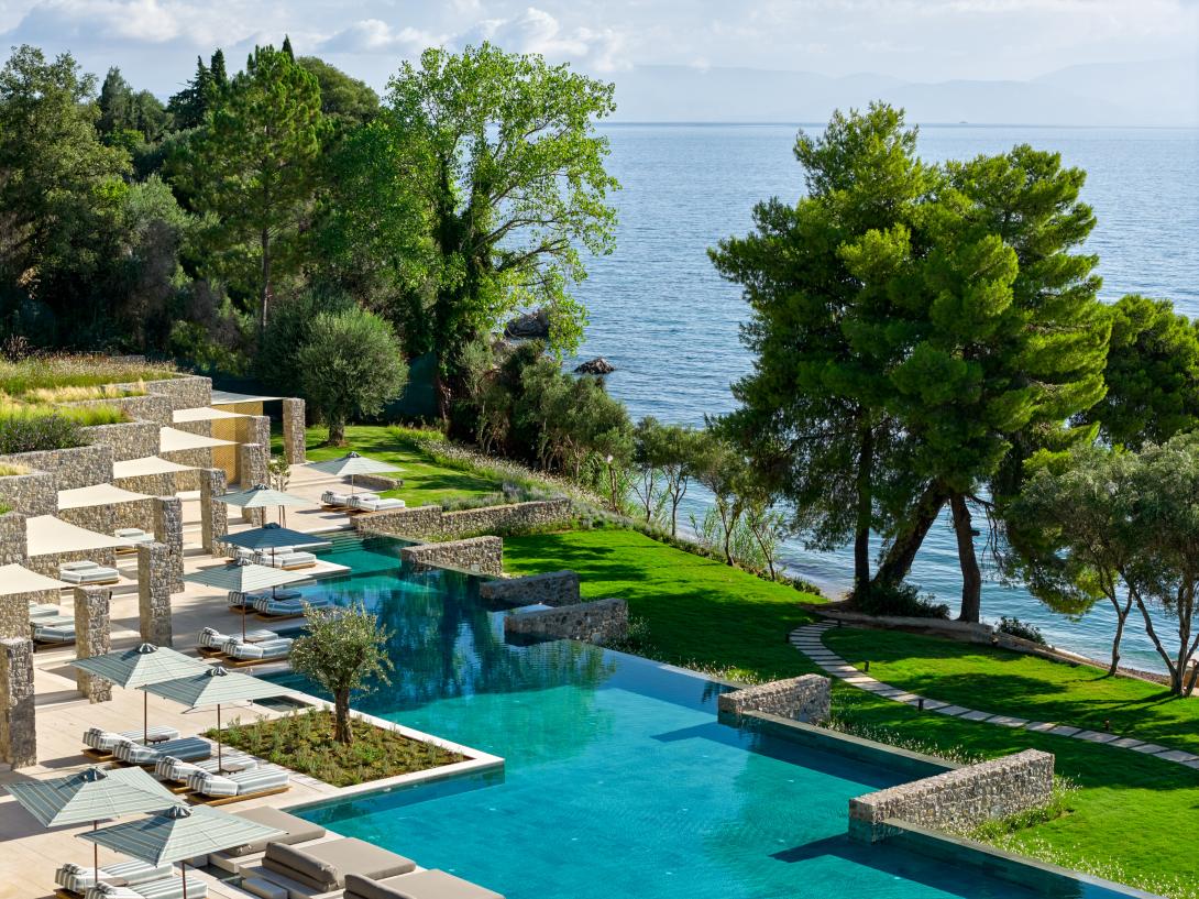 Avali's main freshwater infinity pool Avali's main freshwater infinity pool