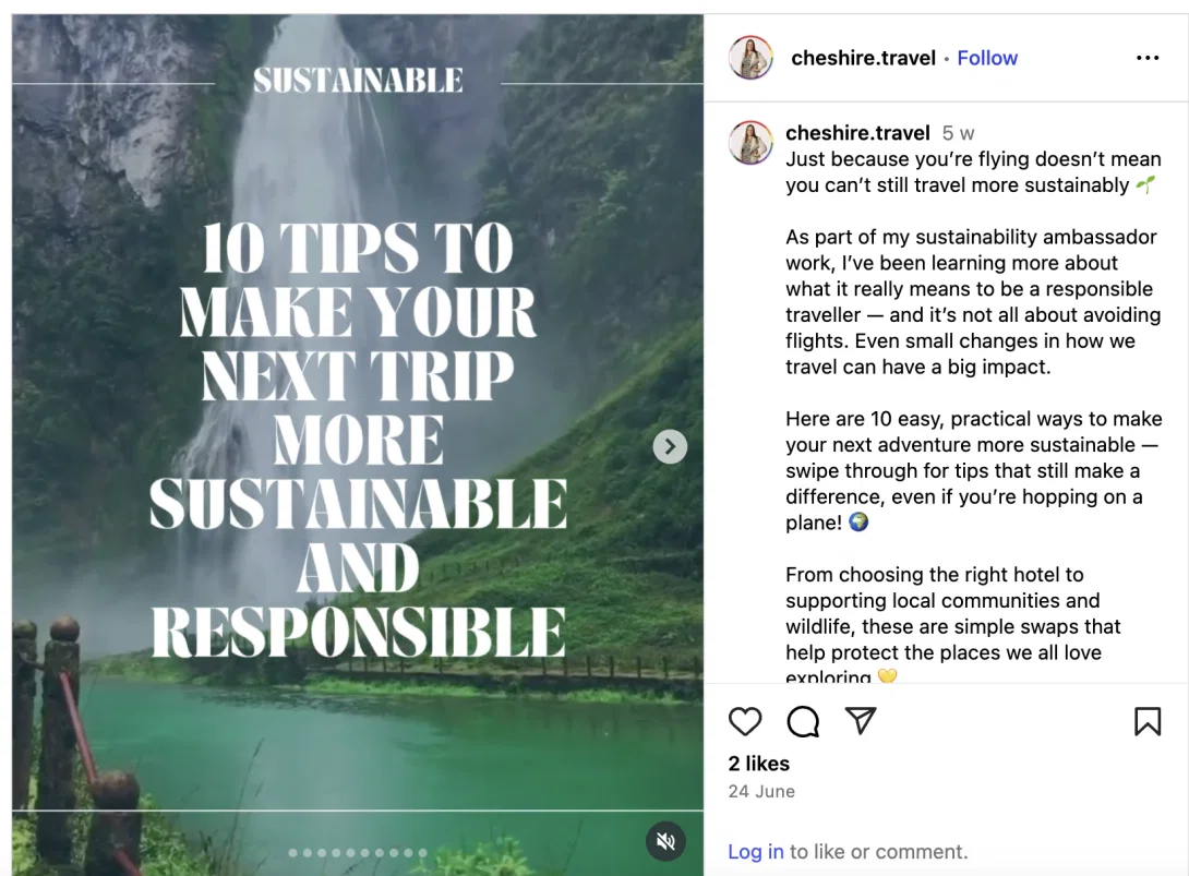 Travel Counsellors' Leah Mackay shared top tips via Instagram Travel Counsellors' Leah Mackay shared top tips via Instagram