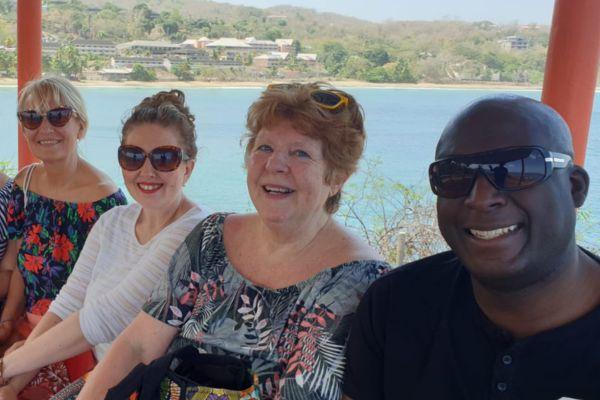Sandy Murray on Tourism Tobago fam Sandy Murray on Tourism Tobago fam