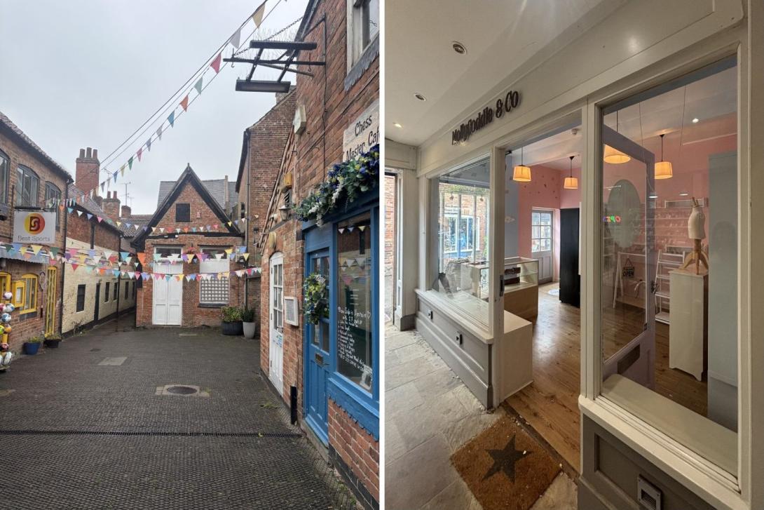 The new shop is in a courtyard location in the town of Southwell in Nottinghamshire The new shop is in a courtyard location in the town of Southwell in Nottinghamshire