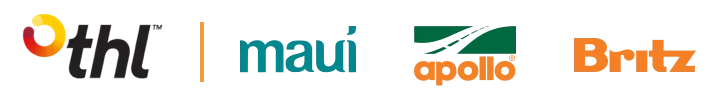 THL logo with brands maui Apollo Britz THL logo with brands maui Apollo Britz