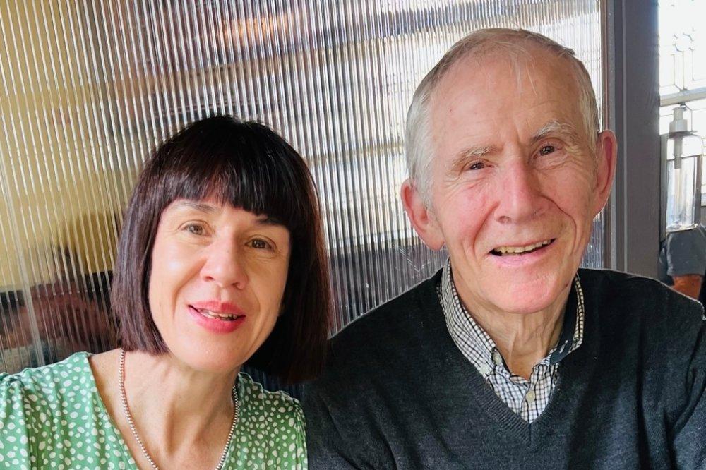 Claire Calladine pictured with her late father Sean Claire Calladine pictured with her late father Sean