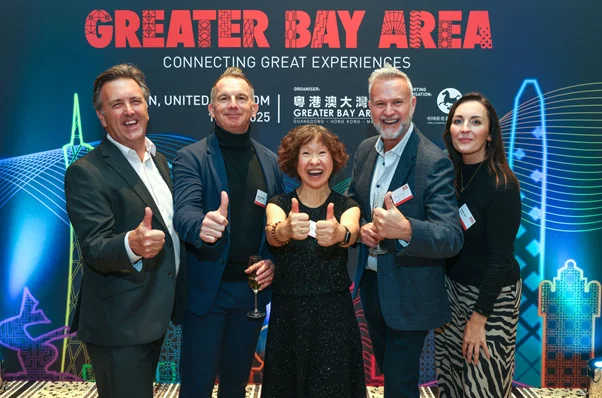 Attendees at the GBA roadshow included the Wendy Wu Tours team, including (left to right) Lee Holden, Andy Eastham, Wendy Wu, Gary King and Natalie Gale