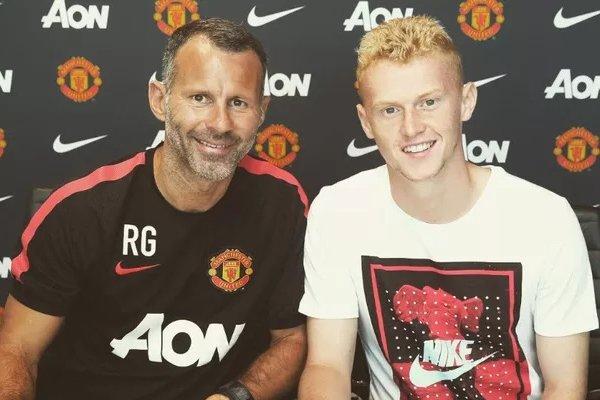 Weir pictured with Manchester United legend Ryan Giggs Weir pictured with Manchester United legend Ryan Giggs