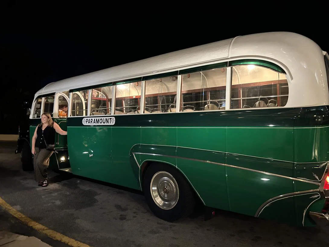 Vintage green bus in Malta Vintage green bus in Malta