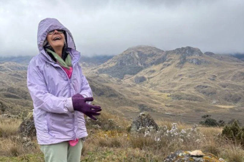 Trena Lewis in Cajas National Park Trena Lewis