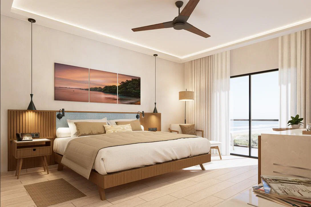 A deluxe king room at Hyatt Vivid Punta Cana