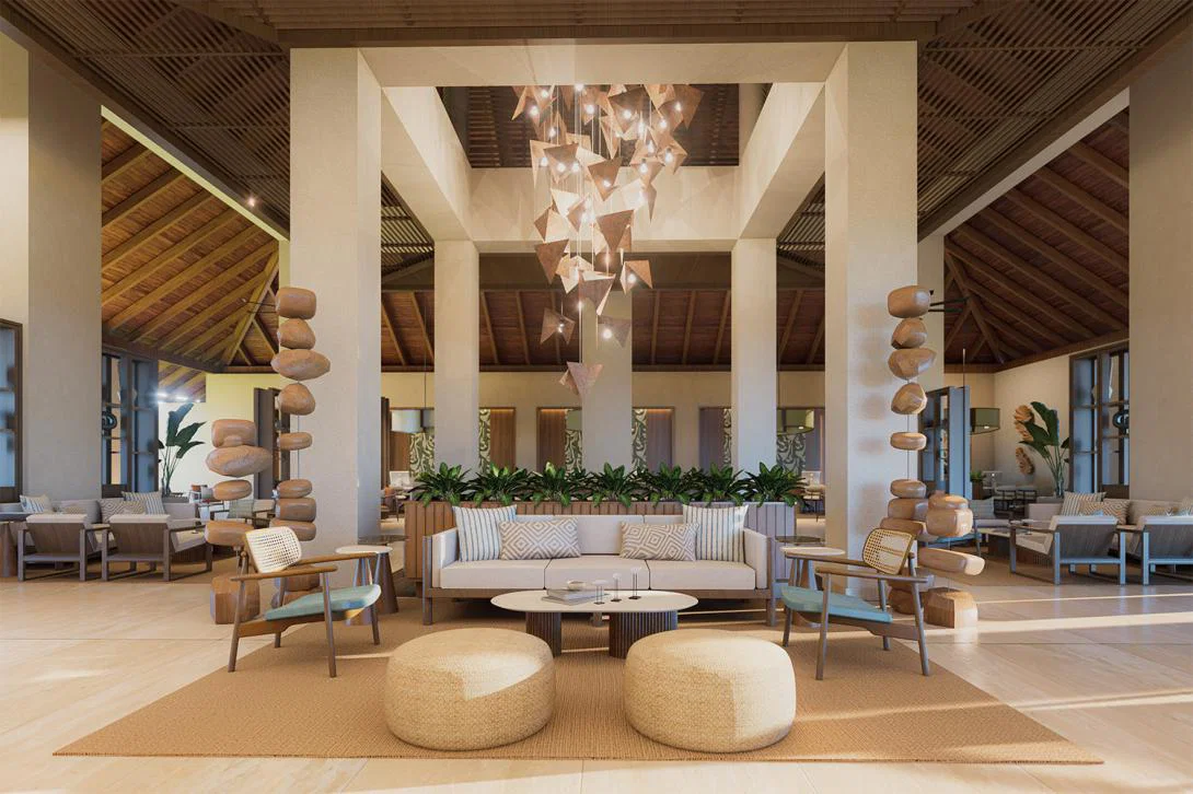 The Lobby area at Hyatt Vivid Punta Cana